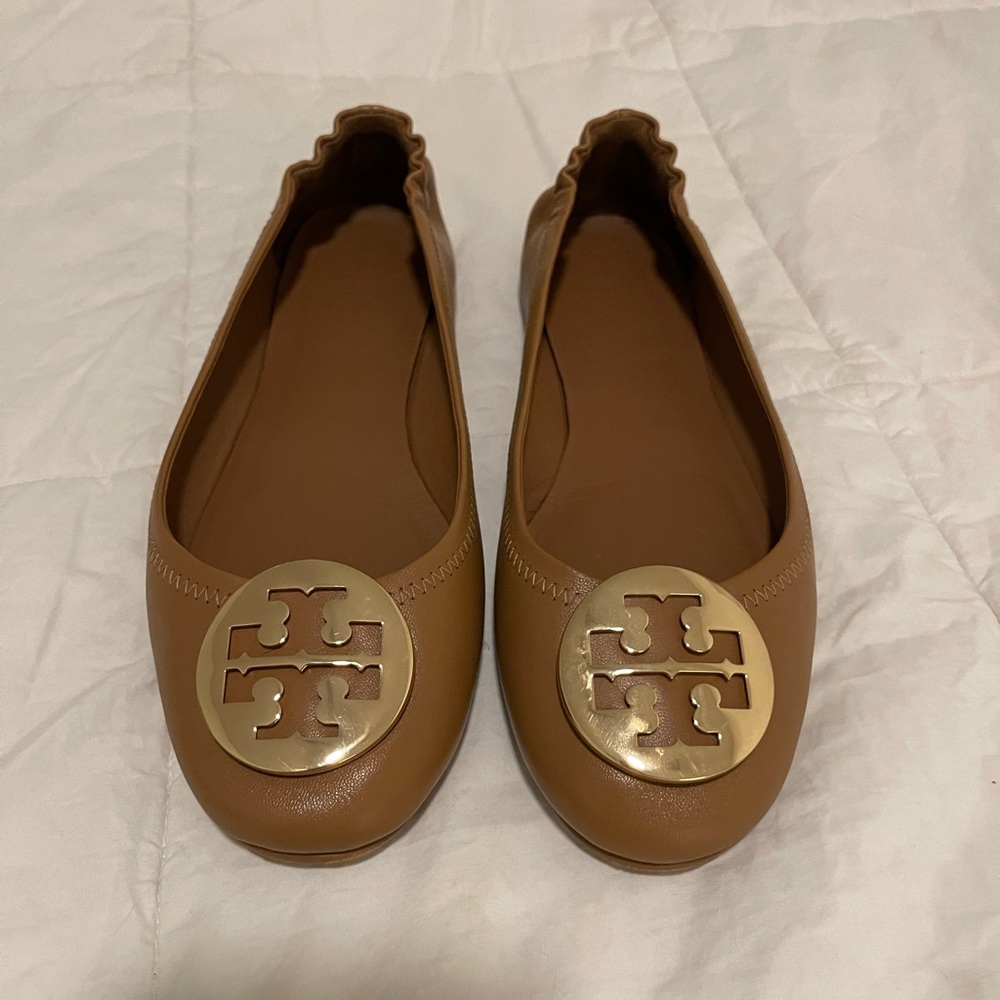 Tory Burch Minnie ballet flats - worn once - size 8.5